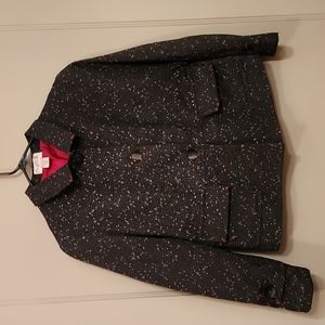 Mary McFaddenCollection  size 14P black white pink blazer